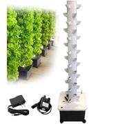 ZZwansuGE SystèMe De Plantation Hydroponique De Jardin en Tour, Jardin en Tour AéRoponique Vertical, Peut Cultiver 45 Plantes, avec Pompe à Eau, Culture Hors Sol De LéGumes Et De Fruits à La Maison
