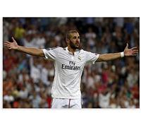 ZZXCHG Impression sur toile Affiche 50x70cm Karim Benzema Giocatore di Calcio Professionista Open Arms Decor Stampa Immagine Pittura per Soggiorno Camera da Letto Decorazione Senza Cornice