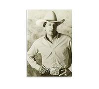 ZZXCHG Impression sur toile Affiche 60x80 George Strait Poster Canvas Wall Art Room Pictures for Bedroom Gifts Decor Senza Cornice