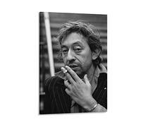 ZZXCHG Peintures Sur Toile 40x60cm Serge Gainsbourg Musicista Poster Ragazzi Ragazze Wall Art Home Decor Kitchen Decor Senza Cornice