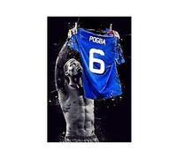 ZZXCHG Tableaux sur toile 50x70cm Paul Pogba Giocatore di Stella del Calcio Poster sportivo e arte della parete Arredamento moderno della camera da letto della famiglia Senza Cornice