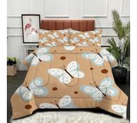 ZZXHG Couette 3D Imprimée | Papillon, Confort Optimal & Pratique pour l'Été | Adaptée aux Couples, Salon Moderne, 160x200 cm avec 2 Taies Incluses_7635a