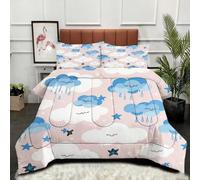 ZZXHG Couette Alternative Duvet Grande et Chaud, Imprimé Nuage, Couette 240x260 cm avec 2 Taies d'oreiller, Literie Premium pour Nuit Hivernale Chaleureuse, Idéal pour Maison et Appartement_7104a