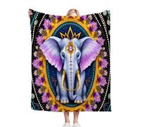 ZZXHG Couverture Plaid Polaire 150 x 200 Enfant Animal éLéPhant Adulte, Moelleuse Flanelle Couverture Lit 2 Personnes en Microfibre, Douce Chaude Plaid Jeté de Canapé Chambre Literie Polaire_A2643