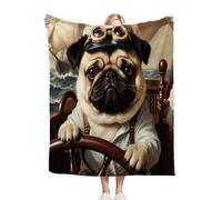 ZZXHG Couverture Plaid Polaire 150 x 200 Enfant Bouledogue Brun en 3D, Moelleuse Flanelle Couverture Lit 2 Personnes en Microfibre, Douce Chaude Plaid Jeté de Canapé Chambre Literie Polaire_A3327