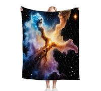 ZZXHG Couverture Plaid Polaire 150 x 200 Enfant Ciel éToilé Enfumé, Moelleuse Flanelle Couverture Lit 2 Personnes en Microfibre, Douce Chaude Plaid Jeté de Canapé Chambre Literie Polaire_A3855