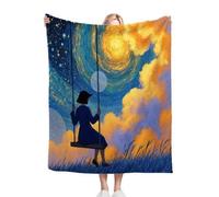 ZZXHG Couverture Plaid Polaire 150 x 200 Enfant Fille Ciel éToilé, Moelleuse Flanelle Couverture Lit 2 Personnes en Microfibre, Douce Chaude Plaid Jeté de Canapé Chambre Literie Polaire_A4167