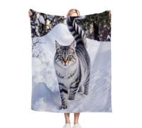 ZZXHG Couverture Plaid Polaire 150x200 Enfant Chat Animal Coloré, Moelleuse Flanelle Couverture Lit 2 Personnes en Microfibre, Douce Chaude Plaid Jeté de Canapé Chambre Literie Polaire_A8775