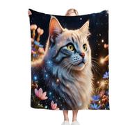 ZZXHG Couverture Plaid Polaire 150x200 Enfant Chat Animal en 3D, Moelleuse Flanelle Couverture Lit 2 Personnes en Microfibre, Douce Chaude Plaid Jeté de Canapé Chambre Literie Polaire_A9195