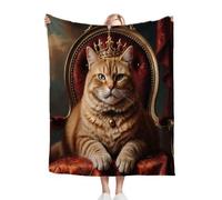 ZZXHG Couverture Plaid Polaire 150x200 Enfant Chat Animal en 3D, Moelleuse Flanelle Couverture Lit 2 Personnes en Microfibre, Douce Chaude Plaid Jeté de Canapé Chambre Literie Polaire_A9243