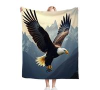 ZZXHG Couverture Plaid Polaire Enfant 130x150 Aigle en Vol,Moelleuse Flanelle Couverture de Lit 1 Personne en Microfibre, Douce Plaid Canapé Sherpa Double Faces Polaire en Hiver