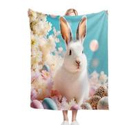 ZZXHG Couverture Plaid Polaire Enfant 130x150 Lapin Animal 3D, Moelleuse Flanelle Couverture de Lit 1 Personne en Microfibre, Douce Plaid Canapé Sherpa Double Faces Polaire en Hiver_j10718