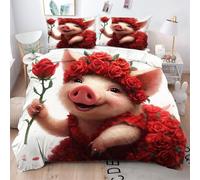 ZZXHG Housse de Couette 200x200 Paresseux Cartoon Marron, Parure de Lit 2 Personnes en Microfibre avec Fermeture Éclair, Ensemble de Literie avec Housse Couette + 2 Taie d'oreiller 65x65cm