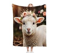ZZXHG Plaid Polaire 240x260 Adulte Mouton Blanc, Douce Flanelle Couverture Lit 2 Personnes en Microfibre, Plaid Canape Grande Taille Jeté de Canapé, Réversible Peluche Couverture