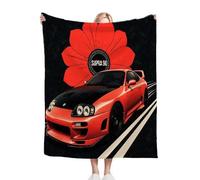 ZZXHG Plaid Polaire Enfant 130x150 Voiture Rouge, Flanelle Couverture Lit 1 Personne en Microfibre, Couverture Canapé Confortable et Légère, Chaude Polaire Plaid pour Les Adultes/Animaux
