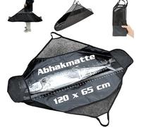 Zzxker Tapis de Pêche Pliable 120x65cm,Sac de Pesée,avec Mètre Ruban,pour Poissons Imperméable Tapis Atterrissage avec Poignées pour Gros Perches,Carpes,Silures et Carnassiers