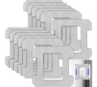 ZZXLOPEZ Lot de 12 Chiffons de Nettoyage pour Ecovacs Winbot W1/ W1 Pro/ W2 Omni/ W2, Serpillère Rechange Kit, Réutilisables, Chiffons de Nettoyage pour Robot Nettoyeur de Vitres pour Nettoyage Vitre