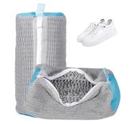 ZZXLOPEZ Sac Lavage Chaussures 2 Pièces, Sac Lavage Chaussures Machine à Laver, Réutilisables, Portable 360 Degrés Sac de Lavage, Sac Chaussure Machine a Laver pour Baskets, Tennis, Gris