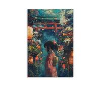 ZZXZHTHB Poster d'anime Spirited Away avec Chihiro Ogino Décoration murale moderne à suspendre 40 x 60 cm