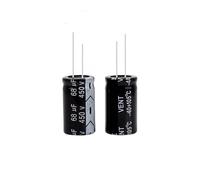 ZZYAO Condensateur électrolytique direct 68UF 450V 18 x 30 mm, 2 pièces .y27