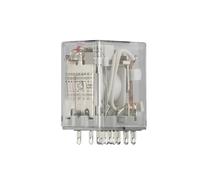 ZZYAO Relais électromagnétique intermédiaire de petite taille, haute puissance, CR-MX024DC4L CR-MX230AC4L MY4NJ DC12V DC24V AC110V AC220V 14 pieds