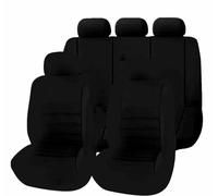 ZZYBD 9 Pièces Housse de Siege Voiture pour Renault Grand Scenic IV (R9) 2016-2021 2022 2023 2024 2025, Ensembles de Housses Couverture Siège Tissu Lavable Protection Accessoires,Black