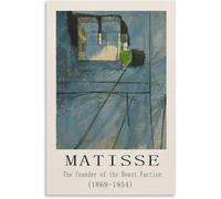ZZYGGN GMGSW Affiche Henri Matisse《La Fenêtre》Peinture sur toile Henri Matisse Art mural Impressions abstraites Exposition Photo pour la maison Art Décor 40x55cm Sans cadre