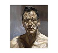 ZZYGGN GMGSW Affiches célèbres de Lucian Freud《Autoportrait》Peinture Lucian Freud Toile Art Mural Lucian Freud Impressions pour la décoration Murale de la Maison Photo 50x60cm sans Cadre