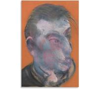 ZZYGGN GMGSW Autoportrait par Francis Bacon Affiche et estampes Esthétique Art mural Francis Bacon Peinture Toile pour Bureau Photo Décor 50x75cmx1 Sans cadre