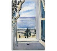 ZZYGGN GMGSW célèbre Henri Matisse Affiche Matisse Impressions Art mural abstrait 《La fenêtre ouverte 2》Tableau Henri Matisse Peinture sur toile pour la décoration intérieure 40x55cm Non encadré