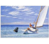 ZZYGGN GMGSW Célèbres affiches Edward Hopper《 Ground Swell》Peinture Edward Hopper Toile Art mural Edward Hopper Impressions pour la décoration murale de la maison Image 60x80cm Sans cadre