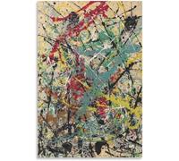 ZZYGGN GMGSW Composition verticale par Jackson Pollock Affiche Imprimés abstraits Toile Jackson Pollock Art mural Peinture moderne pour décoration intérieure 40x60cm Sans cadre