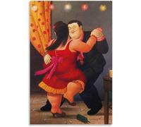 ZZYGGN GMGSW Danseurs par Fernando Botero Affiche Fernando Botero Art Mural Impressions esthétiques Fernando Botero Peinture Toile pour la décoration intérieure 30x40cmx1 sans Cadre