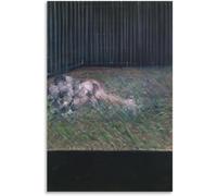 ZZYGGN GMGSW Deux Figures Dans L’Herbe Par Francis Bacon Affiche Et Impressions Francis Bacon Art Mural Abstrait Peinture Sur Toile Rétro Pour Décoration Intérieure 50x75cm Sans Cadre