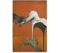 ZZYGGN GMGSW Furia 1944 par Francis Bacon Affiche Impressions abstraites Francis Bacon Art mural Peinture sur toile rétro pour la maison Décor mural 50x75cm Sans cadre