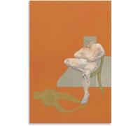 ZZYGGN GMGSW Homme assis par Francis Bacon Affiche et estampes Francis Bacon Art mural abstrait Peinture sur toile rétro pour la maison Picture Decor 50x75cmx1 sans cadre