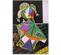 ZZYGGN GMGSW Maya avec un bateau de Pablo Picasso Art mural Exposition de tableaux Peinture de Pablo Picasso Affiche et gravures pour la décoration intérieure 16x20inx1 sans cadre