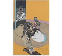 ZZYGGN GMGSW Miroir taurin par Francis Bacon Affiche et estampes Francis Bacon Art mural abstrait Peinture sur toile rétro pour la maison Décor photo 50x75cm Sans cadre