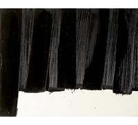 ZZYGGN GMGSW Pierre Soulages Affiche noire et tirages Peinture murale en toile sans titre Pierre Soulages Peint une image moderne pour la décoration murale 40x55cm Sans cadre