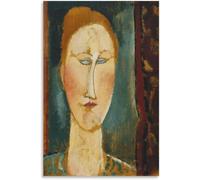 ZZYGGN GMGSW Portrait d’une tête par Amedeo Modigliani Toile Art mural Amedeo Modigliani Affiche et impressions Peinture abstraite pour la décoration murale de la maison 50x75cm sans cadre