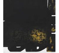 ZZYGGN GMGSW Poster noir Pierre Soulages《Sans titre》Gravures Pierre Soulages Peinture sur toile dorée Art mural esthétique pour maison Décoration murale 50x50cm Sans cadre