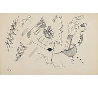 ZZYGGN GMGSW Sans titre de Wassily Kandinsky Affiche et estampes Toile abstraite Art mural Peinture de Wassily Kandinsky pour maison Décoration murale 40x55cm Sans cadre
