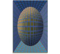 ZZYGGN GMGSW Victor Vasarely Affiche abstraite géométrie Pop Wall Art Victor Vasarely Impressions sur toile Peinture esthétique pour la décoration murale de la maison 40x55cmx1 sans cadre