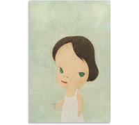 ZZYGGN GMGSW Yoshitomo Nara Poster《Poupée mignonne》Toile Art mural Yoshitomo Nara Impressions et peinture Image esthétique pour la décoration murale de la chambre 40x55cmx1 Non encadré