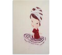 ZZYGGN GMGSW Yoshitomo Nara Poster《Poupée mignonne》Toile Art mural Yoshitomo Nara Impressions et peinture Image esthétique pour la décoration murale de la chambre 40x55cmx1 Non encadré