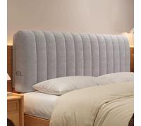 ZZYK Canapé-Lit Lit Superposé Grand Dossier Tête De Lit avec Poche Latérale | Panneau De Lit Mural, Sac Souple Amovible,Support Lombaire Rembourré,Traversin En Coin,Gris,Straps 59"/Queen
