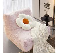 ZZYK Grand Couverture De Plancher sans Bras Couverture De Canapé,Jacquard Stretch Single Seat Bean Bag Covers Convient Au Salon,Aux Cafés Et Aux Clubs,Rose