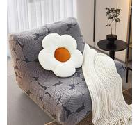 ZZYK Grand Couverture De Plancher sans Bras Couverture De Canapé,Jacquard Stretch Single Seat Bean Bag Covers Convient Au Salon,Aux Cafés Et Aux Clubs,Gris