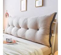 ZZYK Oreiller De Corps De Lecture De Tête De Lit Rectangulaire, Oreiller De Soutien Long, Traversin Doux, Grand Oreiller De Dos Avec Oreiller De Tête De Lit Amovible,A,70"/180cm