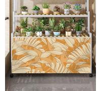 ZZYK Poussière À L'épreuve De Rideaux De Cuisine Jupe D'évier Rideaux De Placard De Lin À L'épreuve De Poussière,Drapeau De Porte Suspendu pour Étagères,A,W(120cm) x H(70cm)